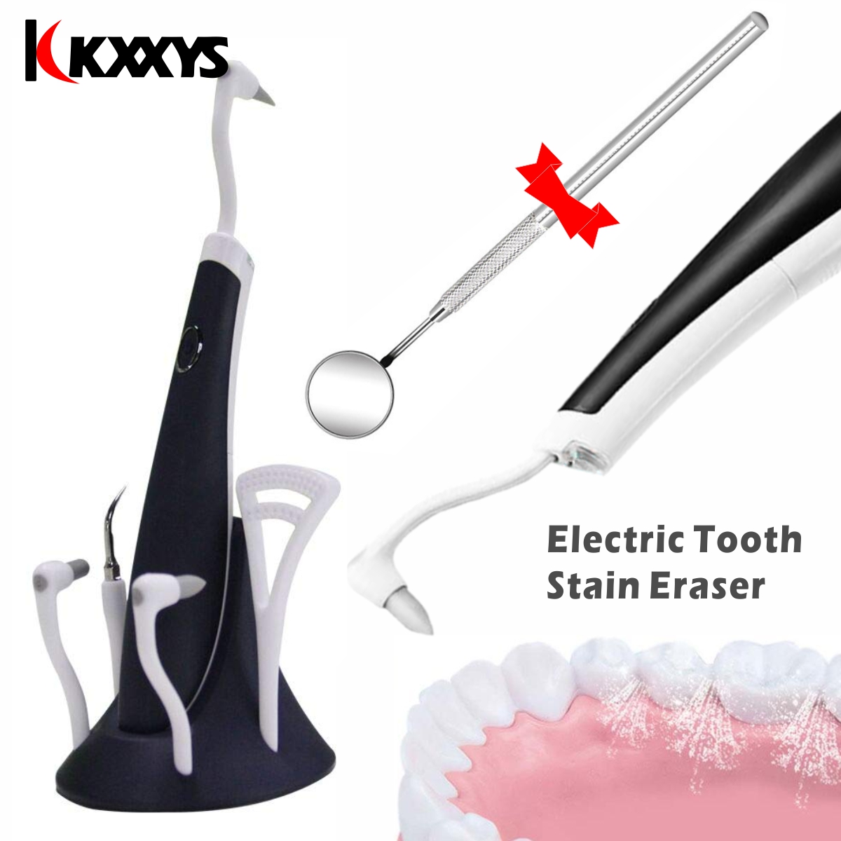 Teeth Whitening Toothbrush - Electric Interdental Brush Household Tooth Eraser