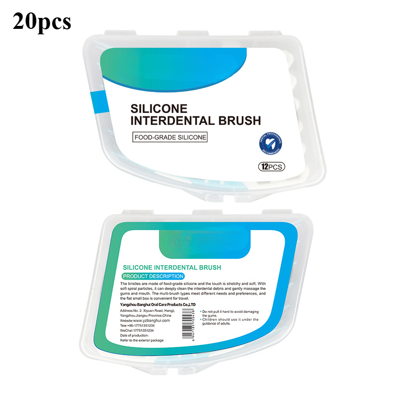 Teeth Whitening Toothbrush - Silicone Interdental Tooth Brush Interdental Brushing