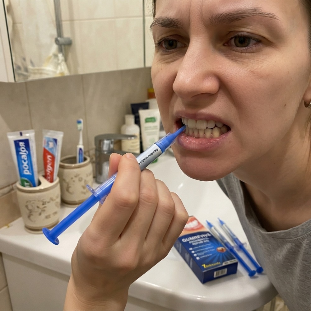 Teeth Whitening Procedure - GUMREVIVE Periodontal Repair Gel Gum Rejuvenation