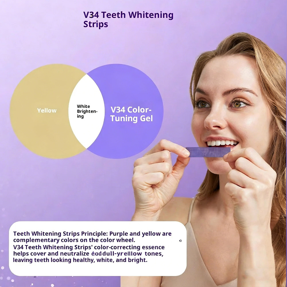 7pcs Purple Teeth Whitening St - Teeth Whitening Bleaching Kit 评论和价格