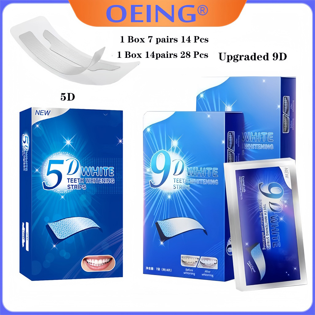 9D 5D Teeth Whitening Strip 14 - Teeth Whitening Home Kit 评论和价格