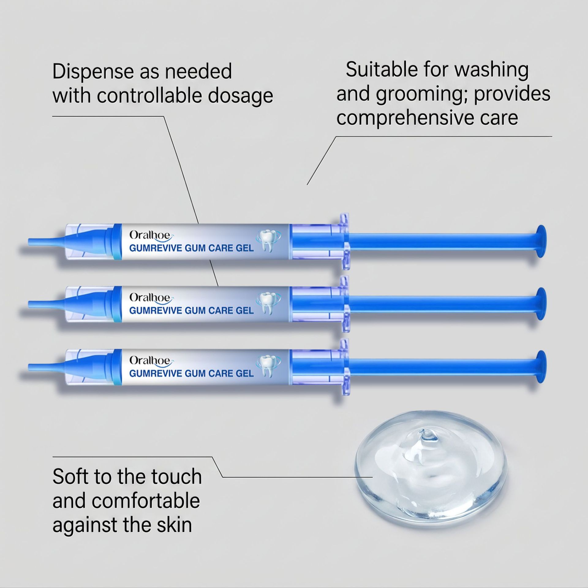 Oralhoe Gum Care Gel 3Pcs Syri - Teeth Whitening Home Kit 评论和价格
