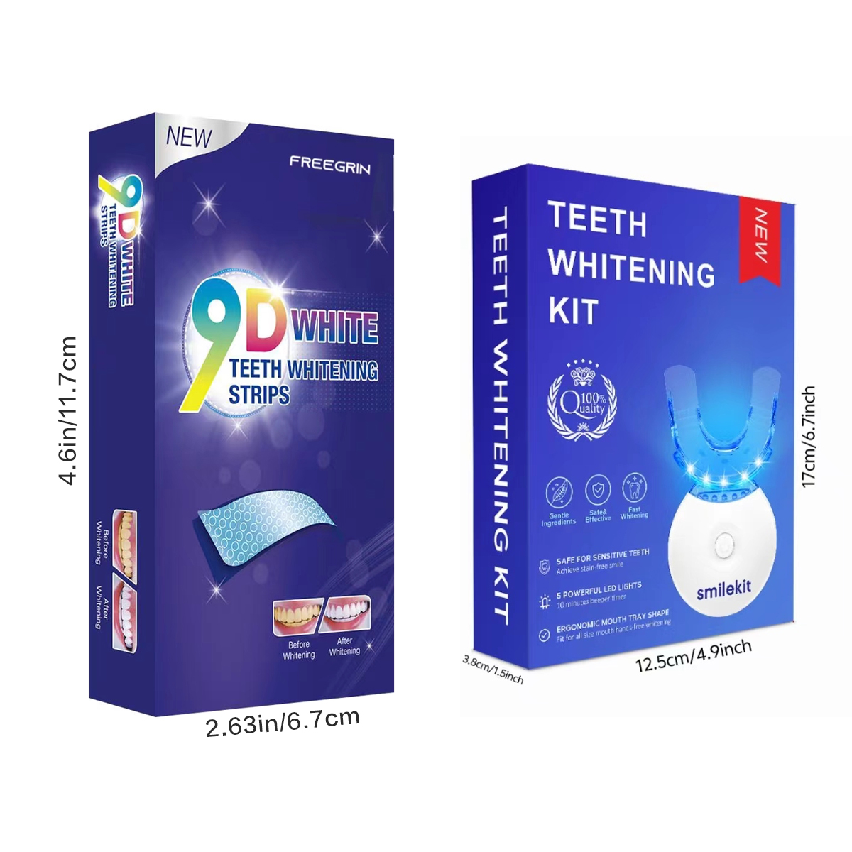 Teeth Whitening Kit - 5X LED L - Teeth Whitening Home Kit 评论和价格