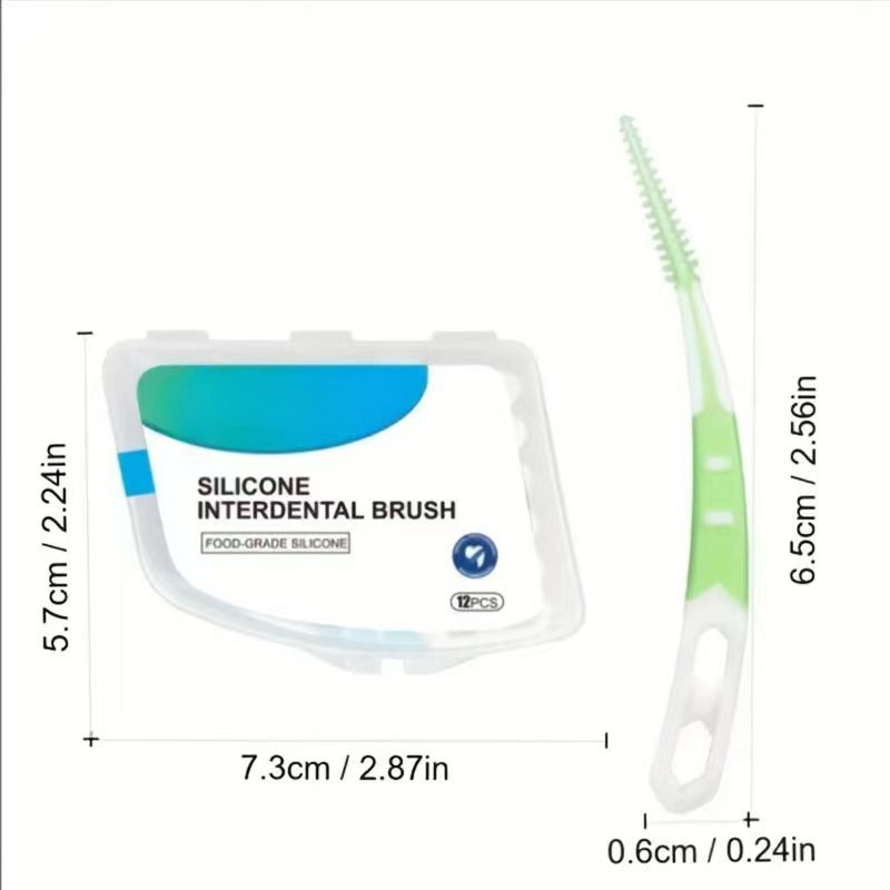 Silicone Interdental Tooth Bru - Teeth Whitening Toothbrush 评论和价格