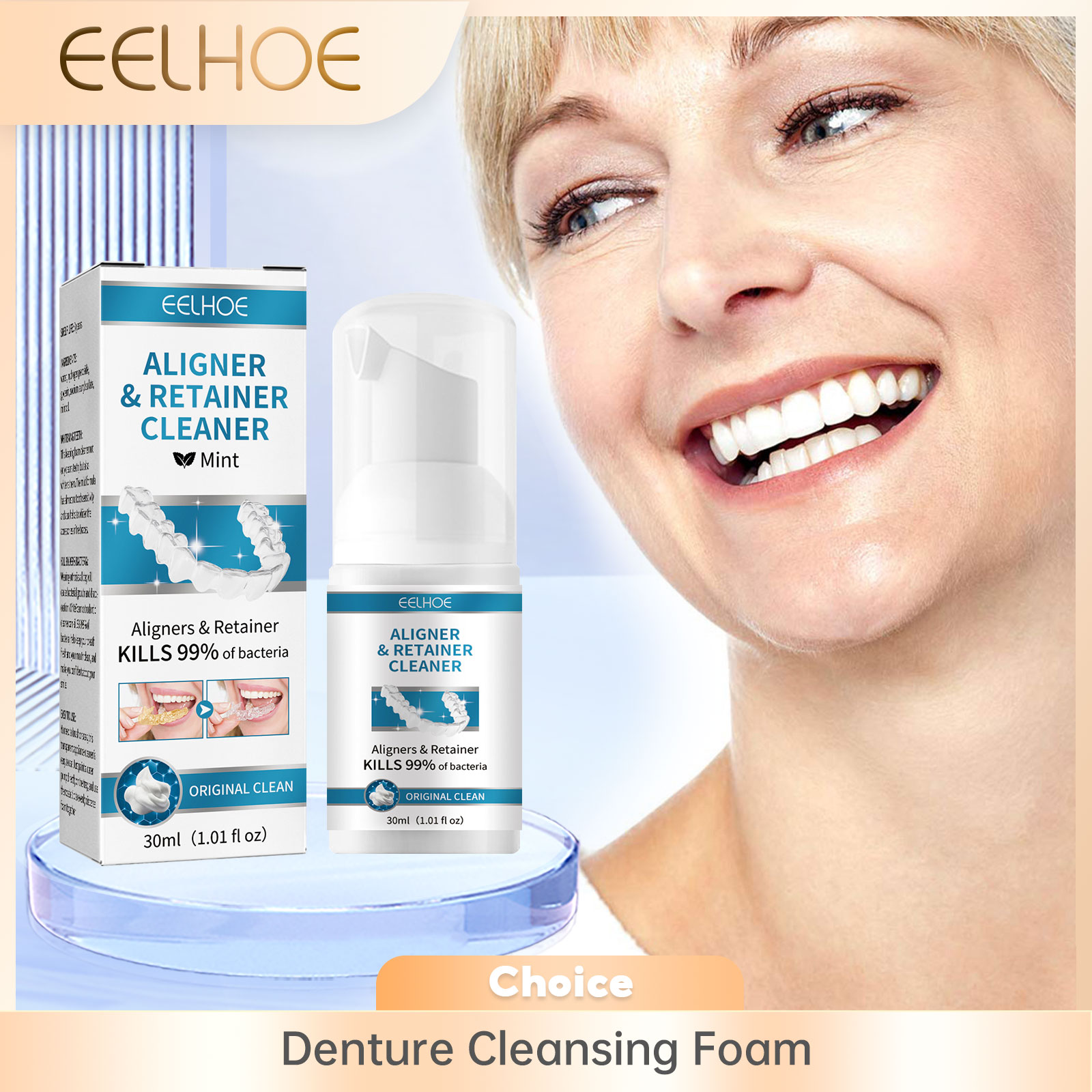 Aligner Denture Cleaner Foam D - Teeth Whitening Retainer 评论和价格