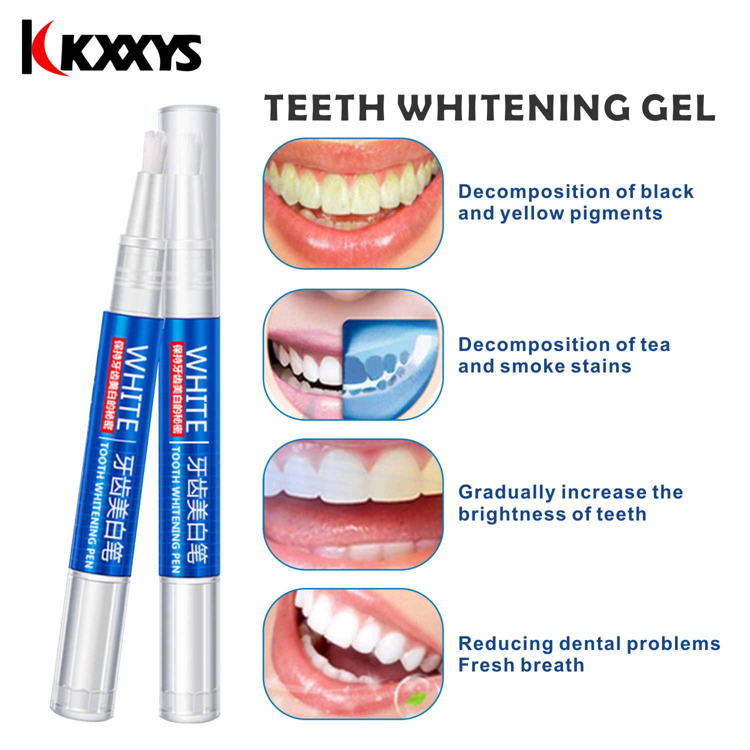 2pcs*3ml Popular White Teeth W - Teeth Whitening Bleaching Kit 评论和价格