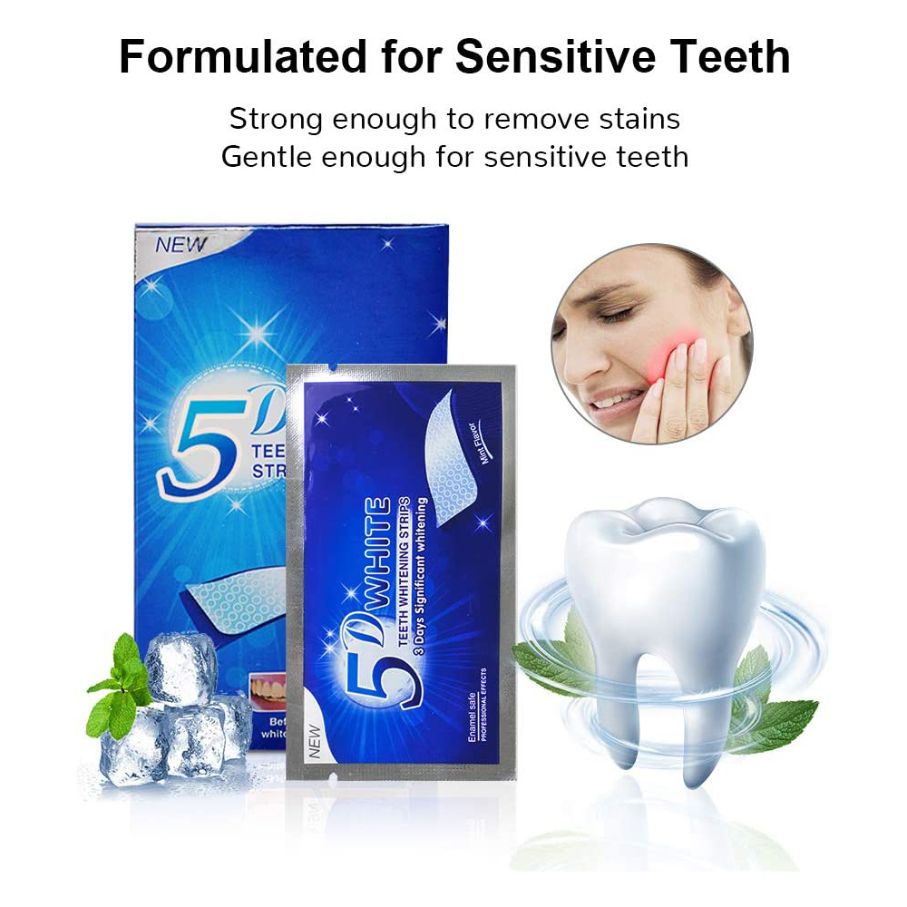 5D White Teeth Whitening Strip - Teeth Whitening Home Kit 评论和价格